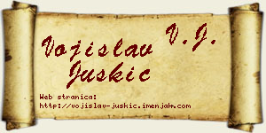 Vojislav Juškić vizit kartica